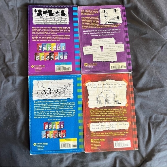 Diary of a wimpy kid bundle of 4. EUC - Picture 4 of 4